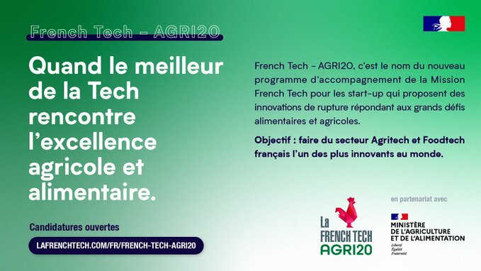 French Tech Agri 20  Appel à candidatures