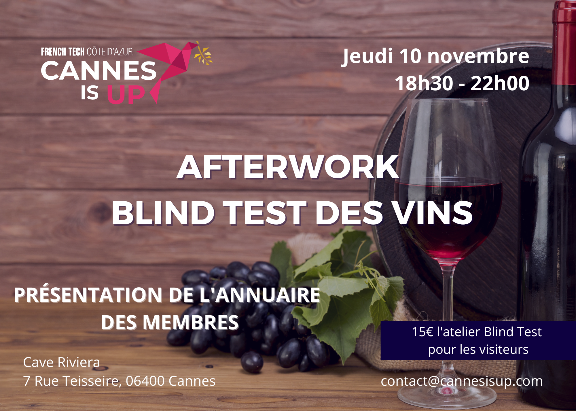 After work Blind test des vins