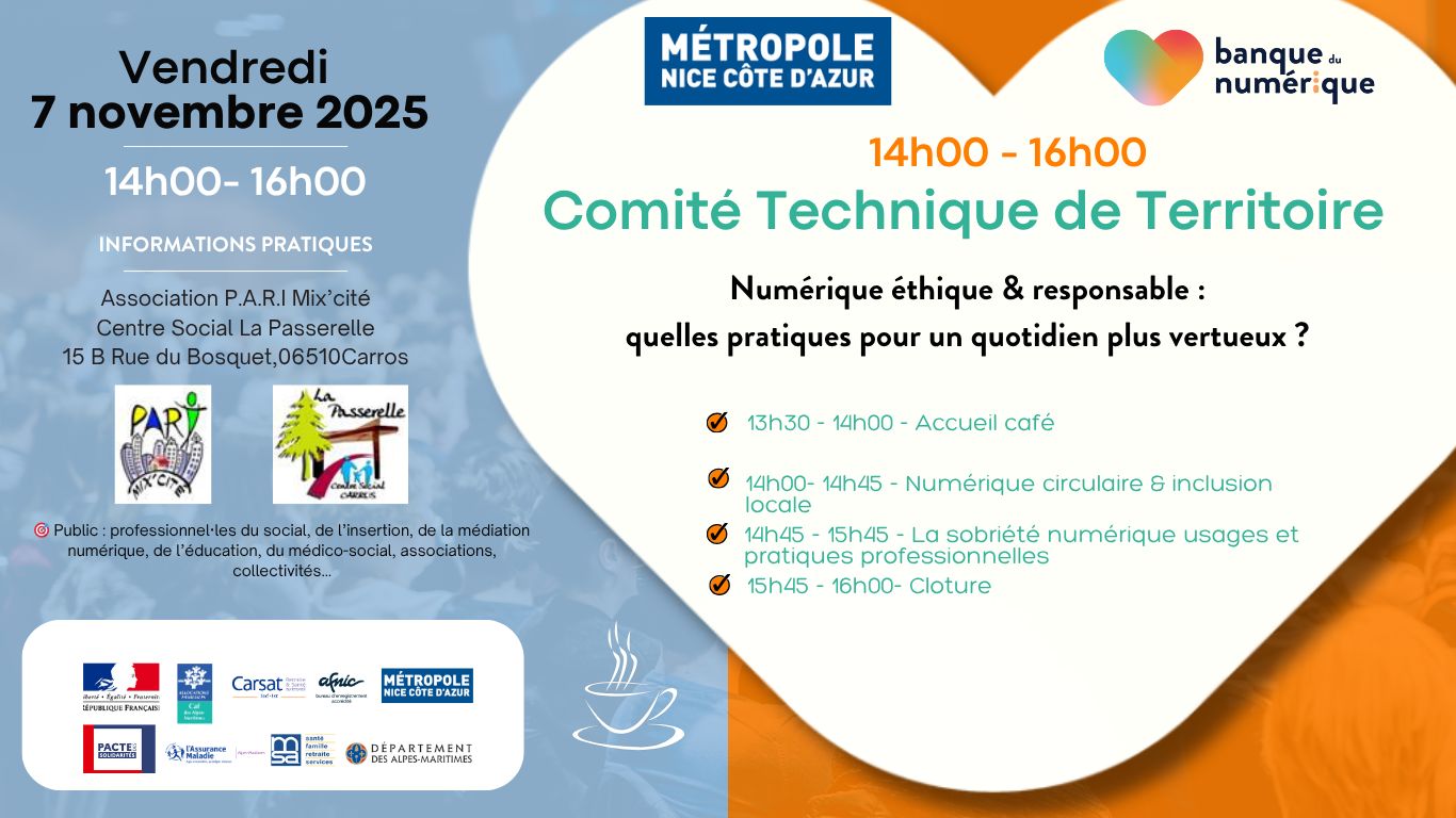 Comité technique Métropole NCA – Numérique éthique & responsable par Métropole Nice Côte d’Azur 1 1762158419199 1