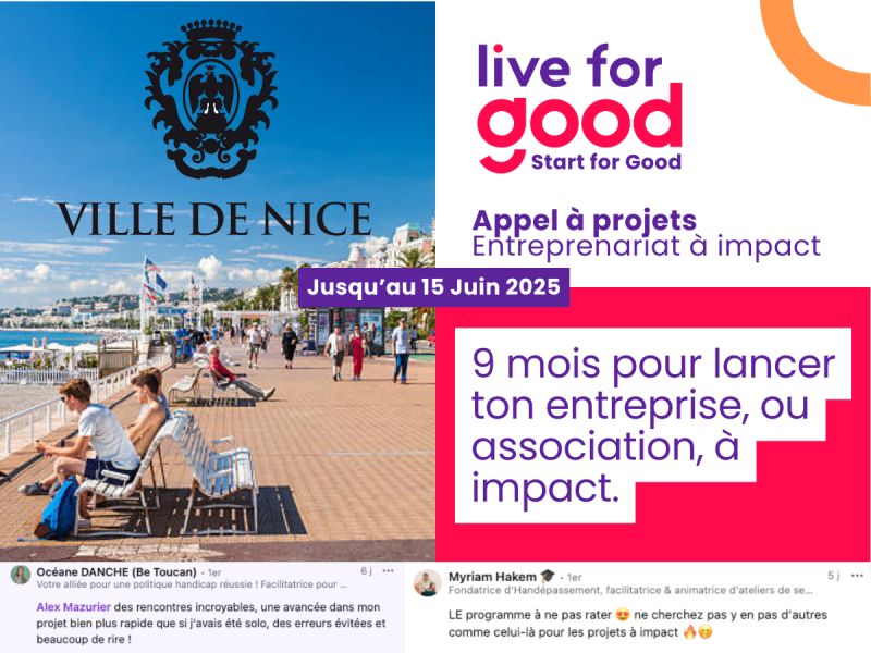 Le programme Start for Good par life for good jusqu’au 15 juin