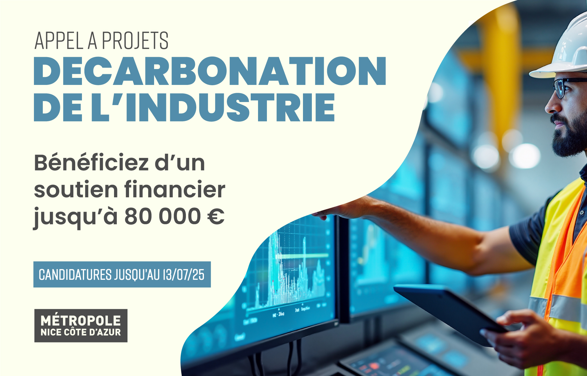 Décarbonation industrie Nice Côte d’Azur par Métropôle Nice Côte d’Azur jusqu’au 13 juillet