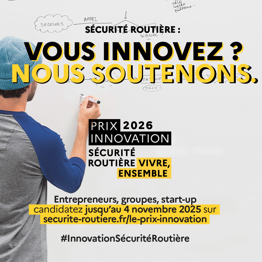 Prix innovation 2026 par la sécurité routière  jusqu’au 4 novembre