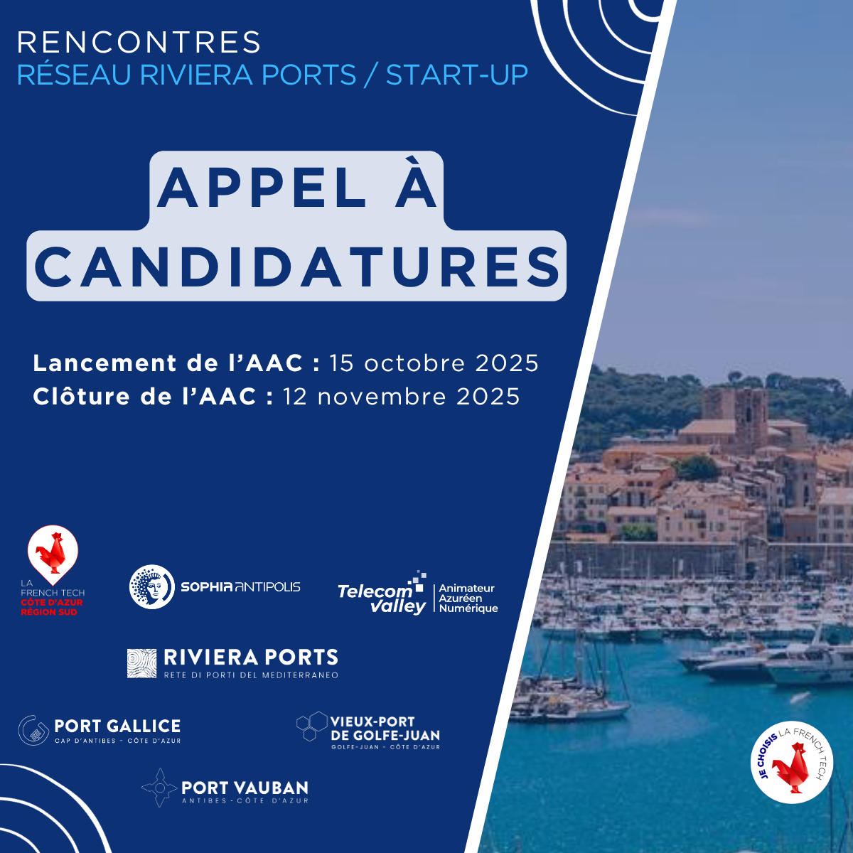 Réseau Riviera Ports x Start-up par La French Tech Côte d’Azur jusqu’au 12 novembre