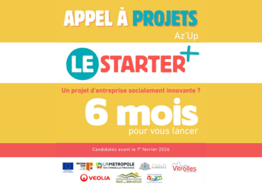 APPEL A PROJETS STARTER➕ par Az&rsquo;Up jusqu’au 1er février