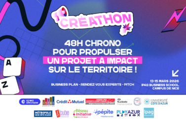 Créathon 2026 par Initiative Nice Côte d'Azur, Pépite Méditerranée, IPAG Business School et Play Azur 2 Vous etes porteur dun projet a impact httpslnkd.inedXfTKsz ▪️ Vous souhaitez participer en tant que coequipier httpslnkd.inegjKX6WU