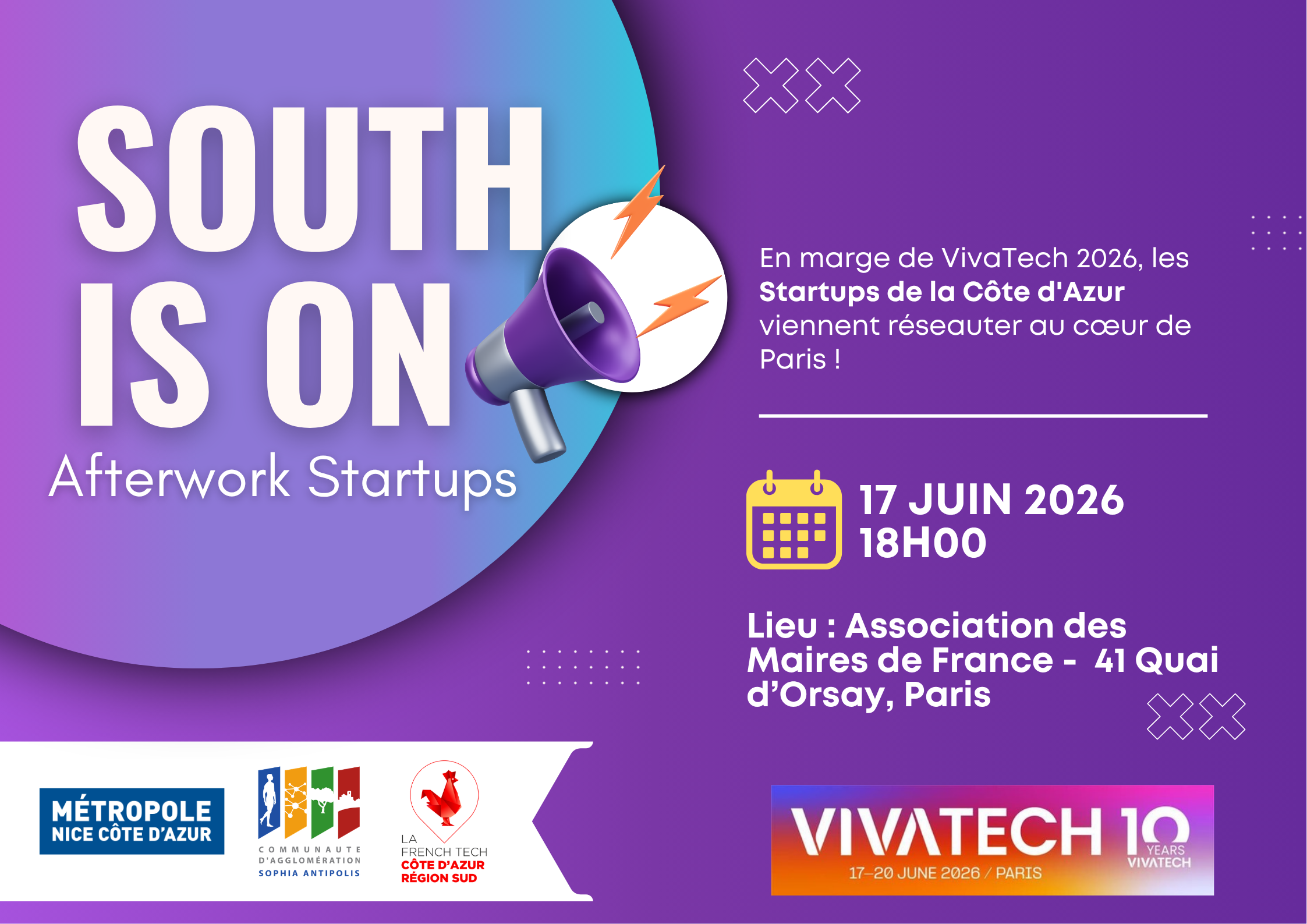 Carton dinvitation Afterwork 17 JUIN